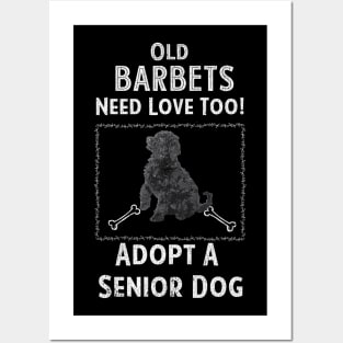 Senior Dog Adoption T-Shirt for Barbet Dog Lovers Posters and Art